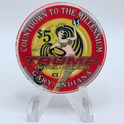 Trump Casino Gary Indiana 'Sam Bass' Series 10 LE $5 Casino Chip
