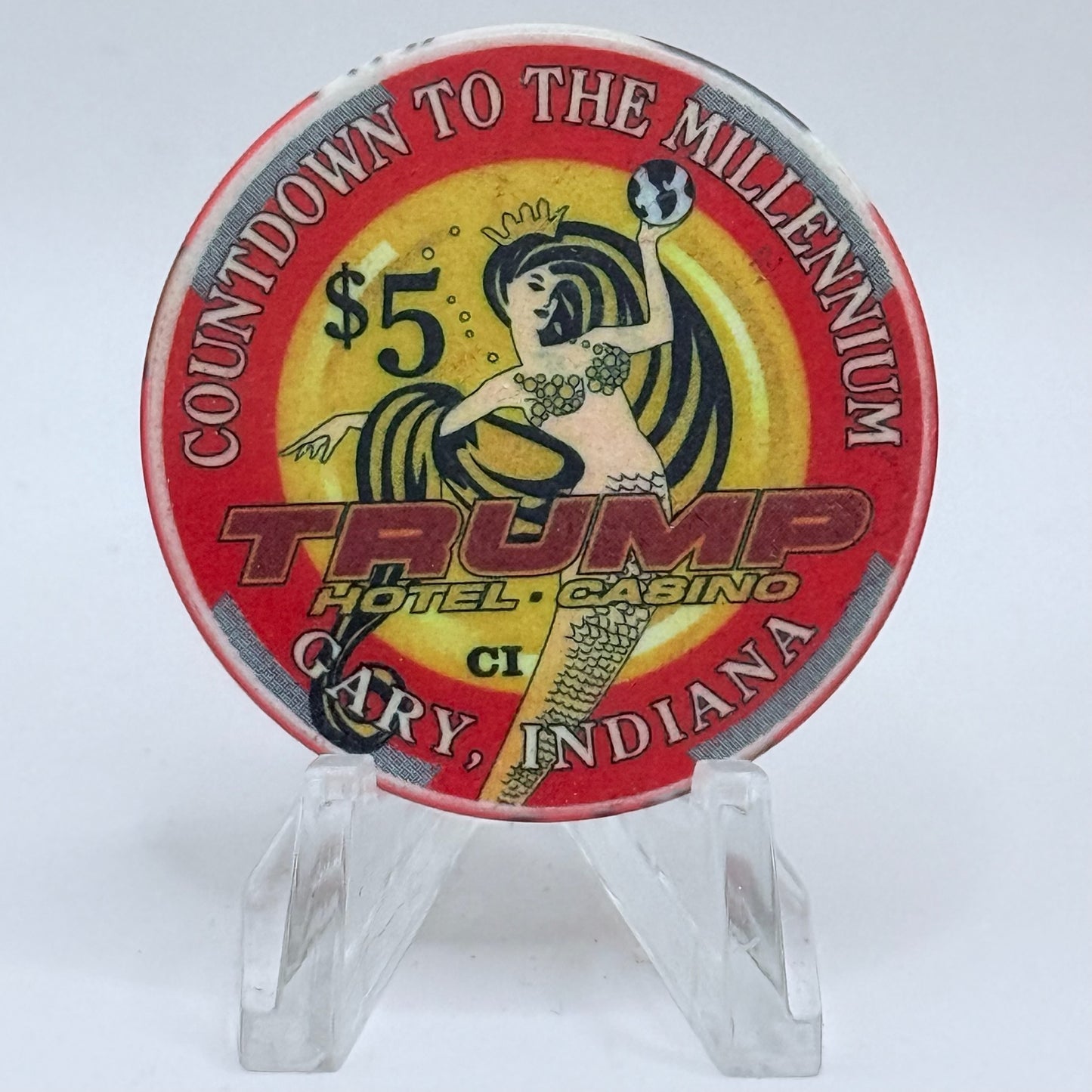 Trump Casino Gary Indiana 'Madame Moustache' Series 10 LE Casino Chip