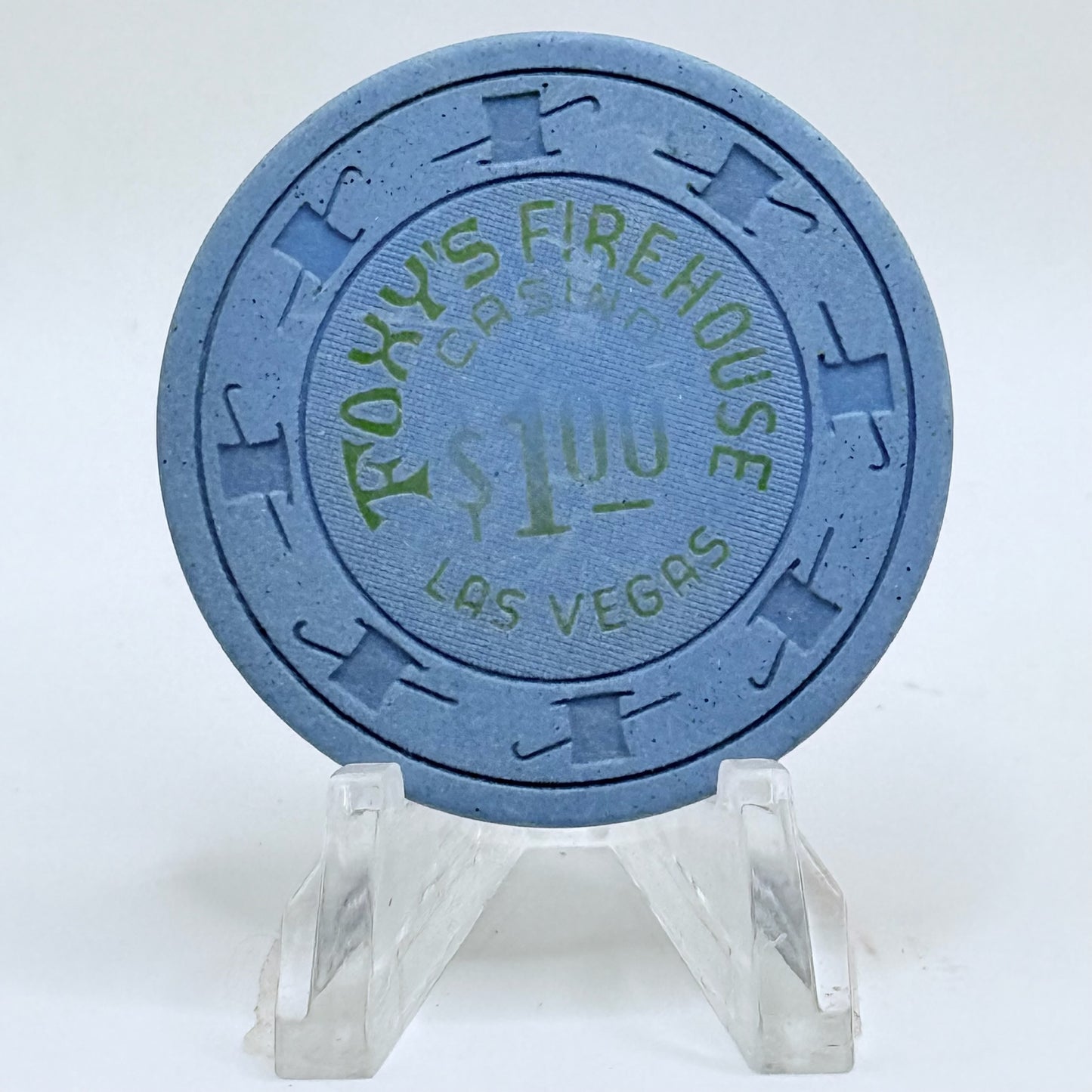 Foxy's Firehouse Las Vegas Nevada 1980s $1 Casino Chip N2874