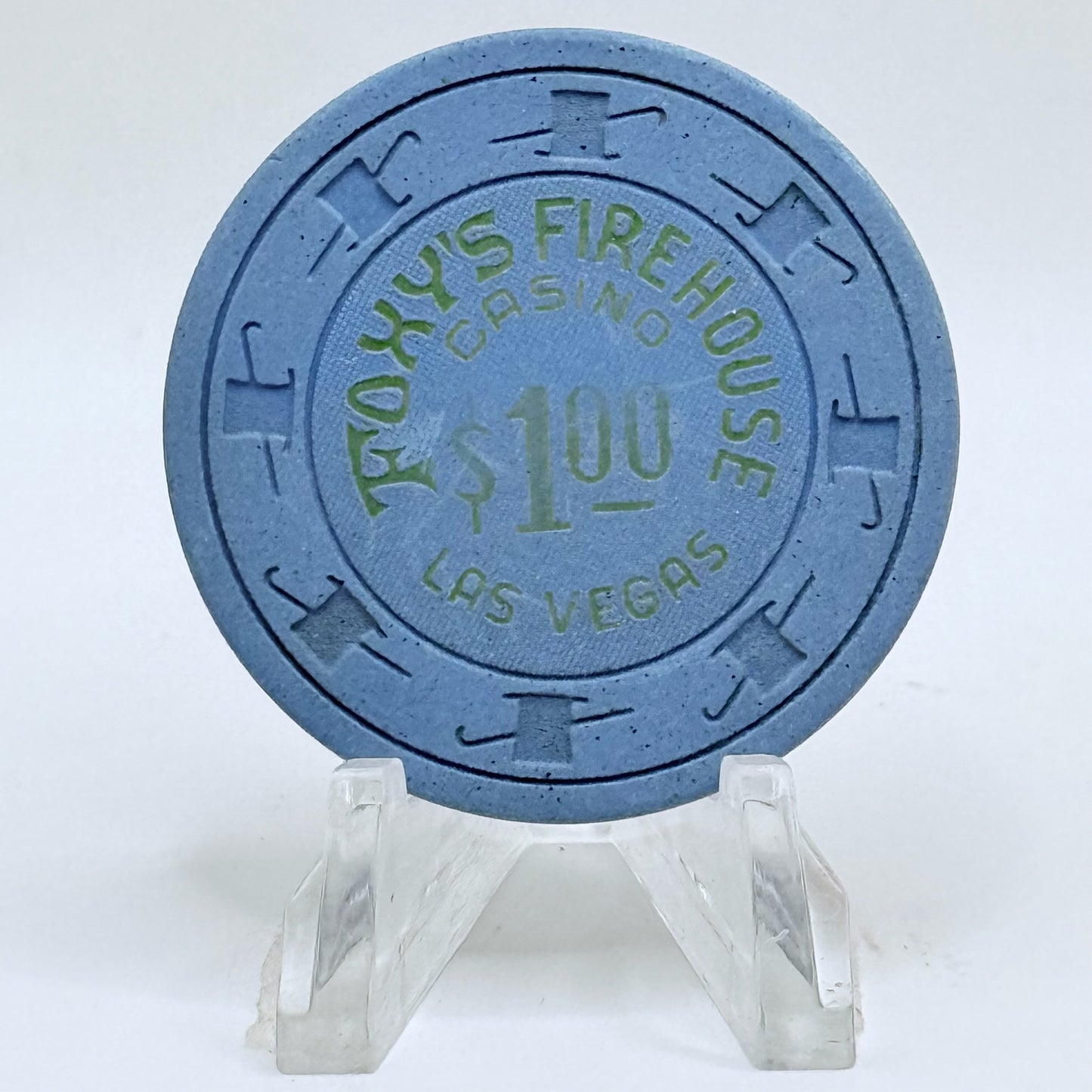 Foxy's Firehouse Las Vegas Nevada 1980s $1 Casino Chip N2874