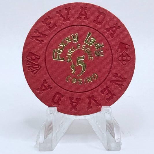 Foxxy Lady N. Las Vegas Nevada 1990s 'Borland Imitation' $5 Imitation Chip N6054
