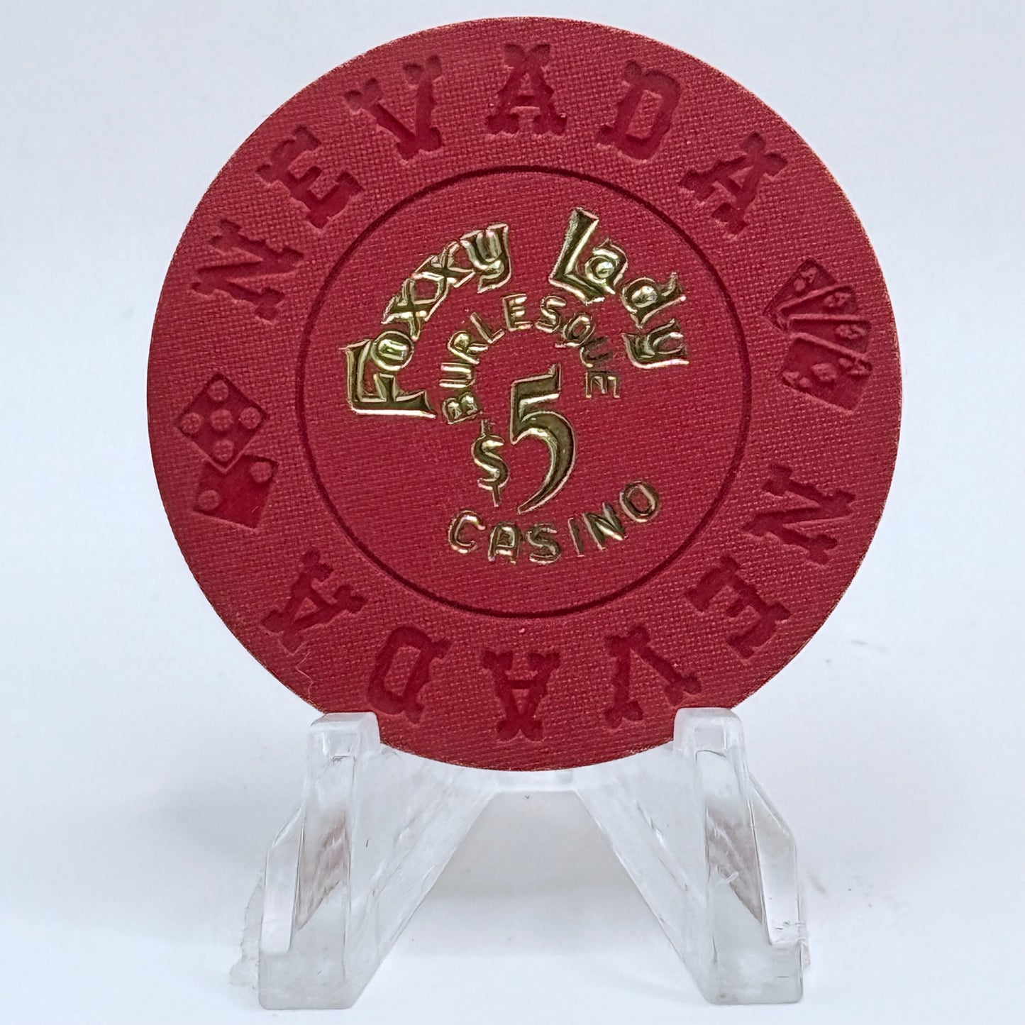 Foxxy Lady N. Las Vegas Nevada 1990s 'Borland Imitation' $5 Imitation Chip N6054