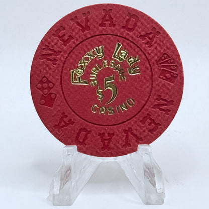 Foxxy Lady N. Las Vegas Nevada 1990s 'Borland Imitation' $5 Imitation Chip N6054