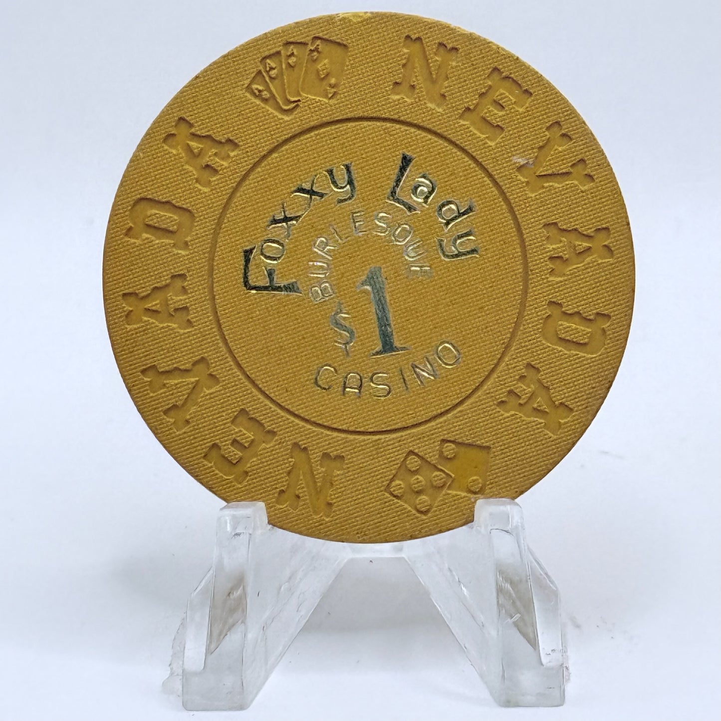 Foxxy Lady N. Las Vegas Nevada 1974 $1 Casino Chip N6080