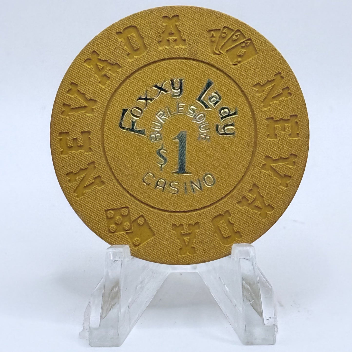 Foxxy Lady N. Las Vegas Nevada 1974 $1 Casino Chip N6080
