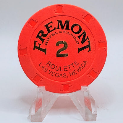 Fremont Las Vegas Nevada 2004 Series 202 Roulette Casino Chip E3460