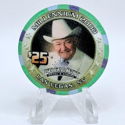 Fremont Las Vegas Nevada 2000 'Millennium - Boyd Gaming' LE $25 Casino Chip V4278