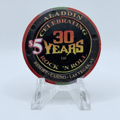 Aladdin Resort & Casino Las Vegas Nevada 2004 'Lynyrd Skynyrd' LE $5 Casino Chip E4413