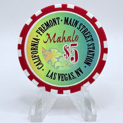 Fremont Las Vegas Nevada 1996 'Mahalo Nui LOA' LE $5 Casino Chip N8402