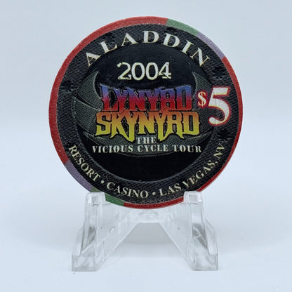 Aladdin Resort & Casino Las Vegas Nevada 2004 'Lynyrd Skynyrd' LE $5 Casino Chip E4413