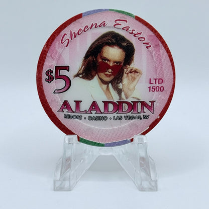 Aladdin Resort & Casino Las Vegas Nevada 2005 'Sheena Easton' LE $5 Casino Chip E4711