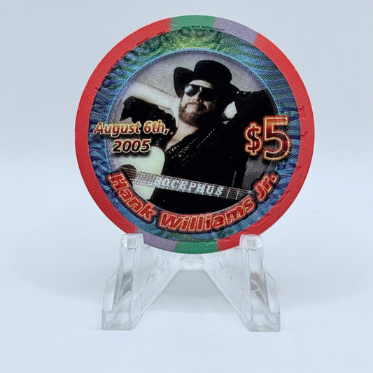 Aladdin Resort & Casino Las Vegas Nevada 2005 'Hank Williams' LE $5 Casino Chip E7728