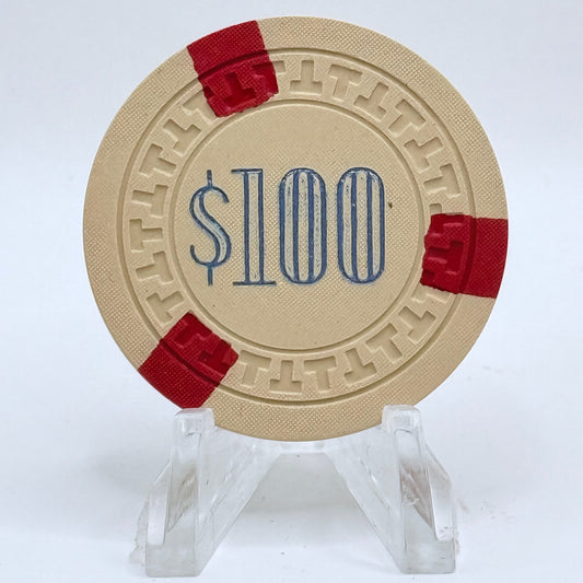 Frisco Club Reno Nevada 1951 LE $100 Casino Chip N7670