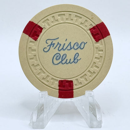 Frisco Club Reno Nevada 1951 LE $100 Casino Chip N7670