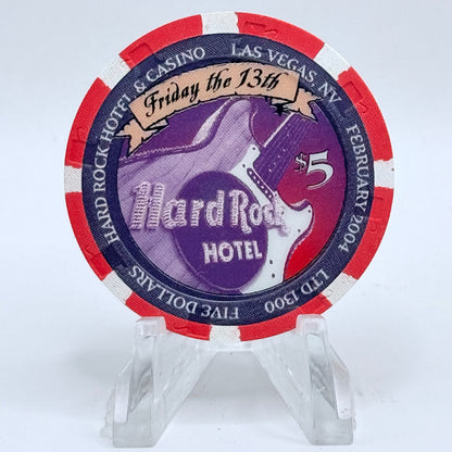 Hard Rock - Las Vegas Las Vegas Nevada 2004 'Friday The 13th' LE $5 Casino Chip E0761