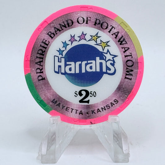 Harrah's Prairie Band Mayetta Kansas 1998 $2.50 Casino Chip
