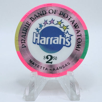 Harrah's Prairie Band Mayetta Kansas 1998 $2.50 Casino Chip