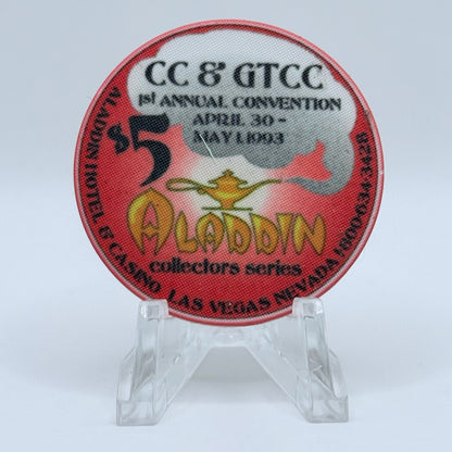 Aladdin Las Vegas Nevada 1993 LE $5 Casino Chip N7361