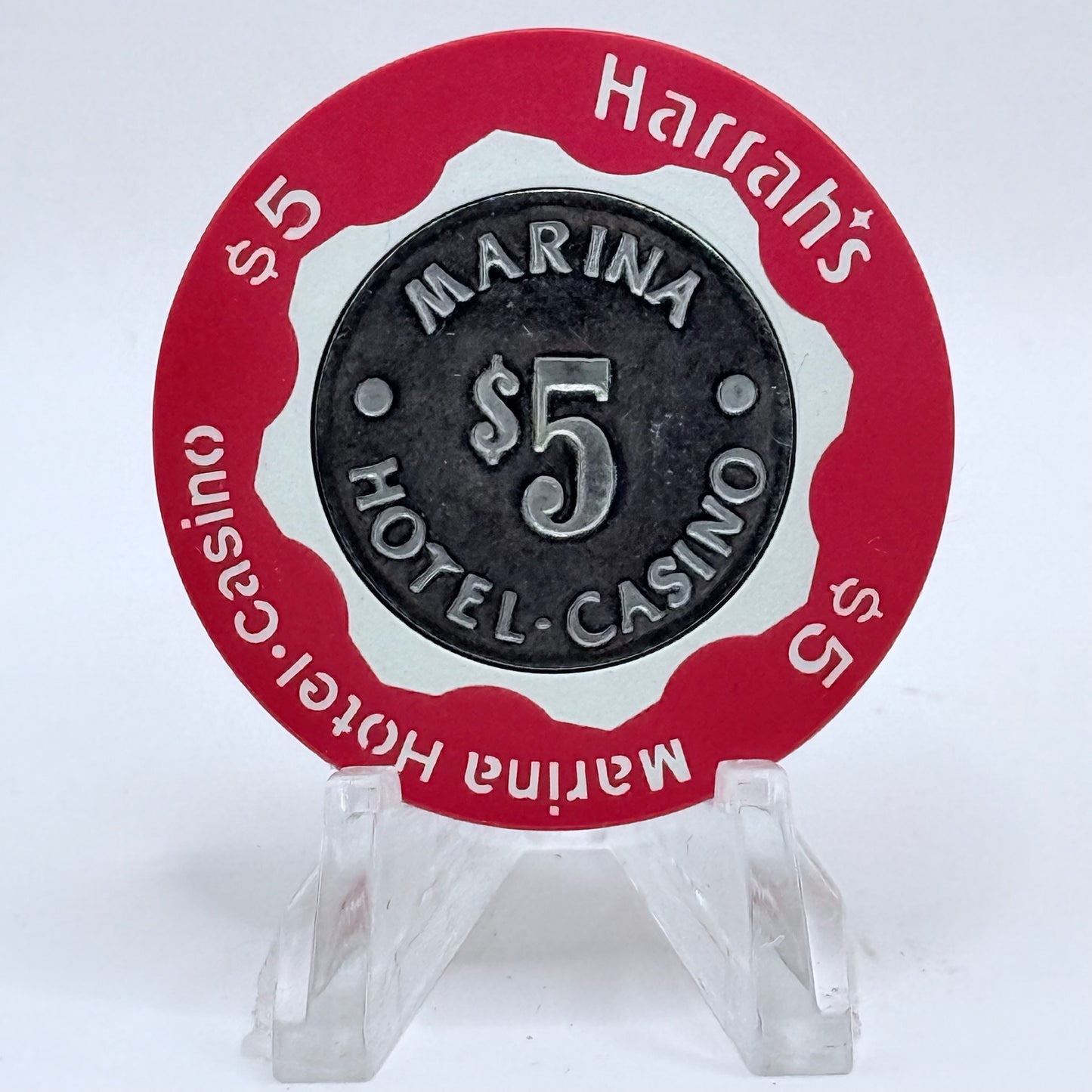Harrah's (Marina) Atlantic City New Jersey $5 Casino Chip