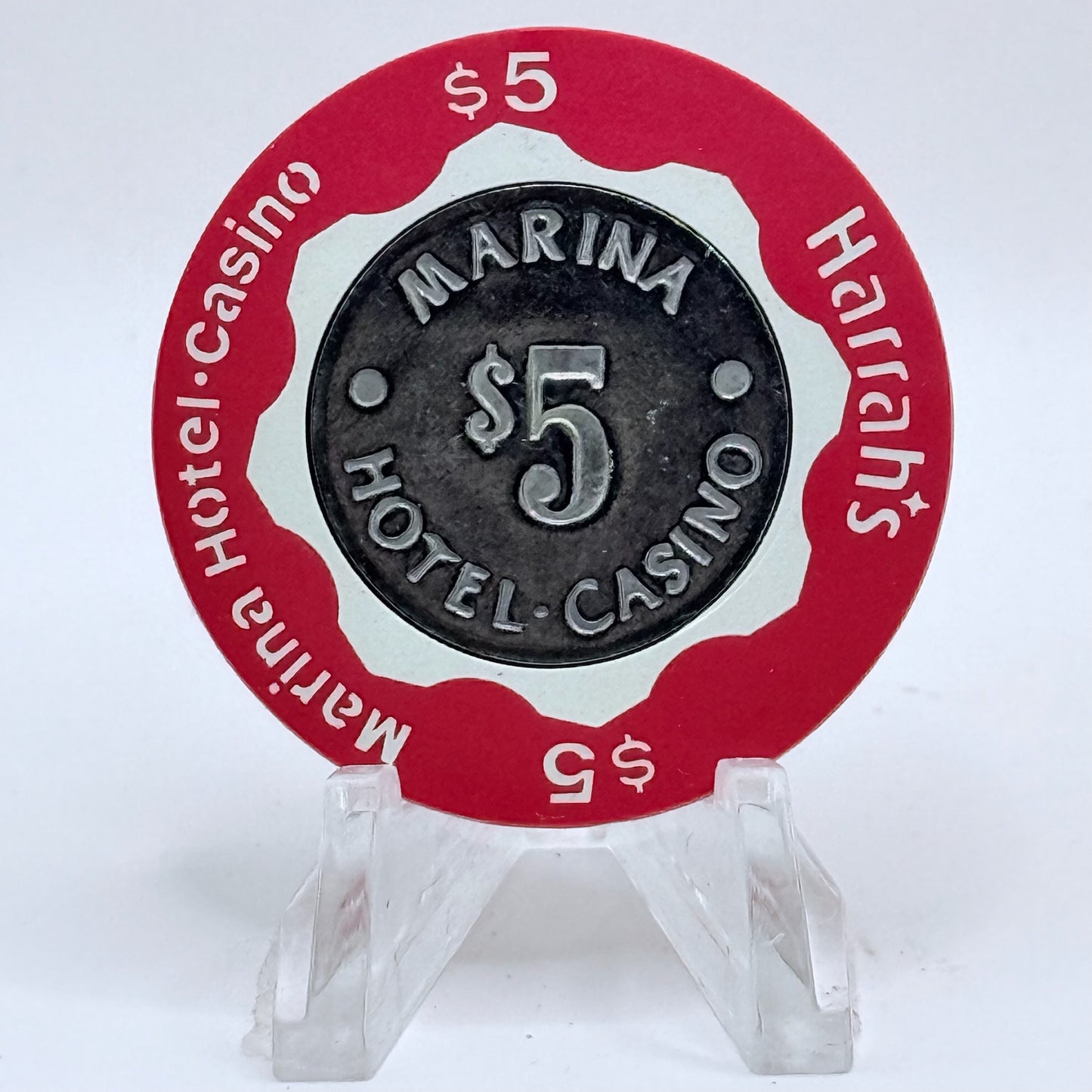 Harrah's (Marina) Atlantic City New Jersey $5 Casino Chip