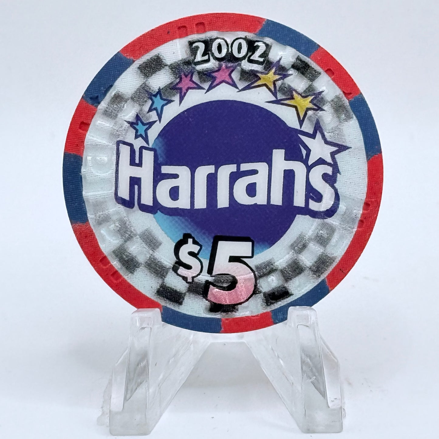 Harrah's Las Vegas Nevada 2002 'Race Car' LE $5 Casino Chip V8913
