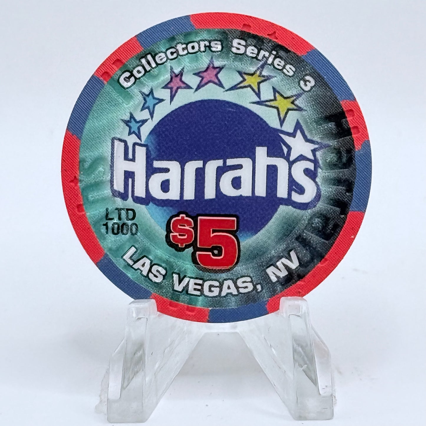 Harrah's Las Vegas Nevada 2002 'Big Game Day XXXVI' LE $5 Casino Chip V8902