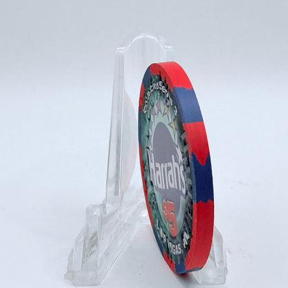 Harrah's Las Vegas Nevada 2002 'Big Game Day XXXVI' LE $5 Casino Chip V8902