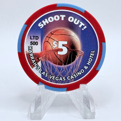 Harrah's Las Vegas Nevada 2004 'Shoot Out' LE $5 Casino Chip E3345