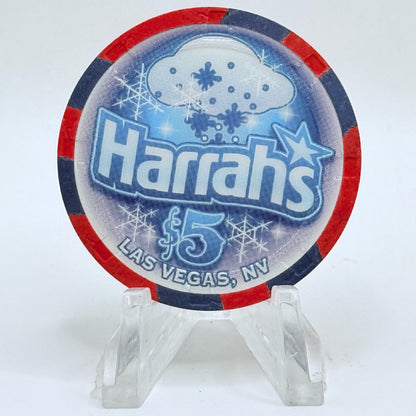Harrah's Las Vegas Nevada 2008 'Mountain Cabin' LE $5 Casino Chip E8027