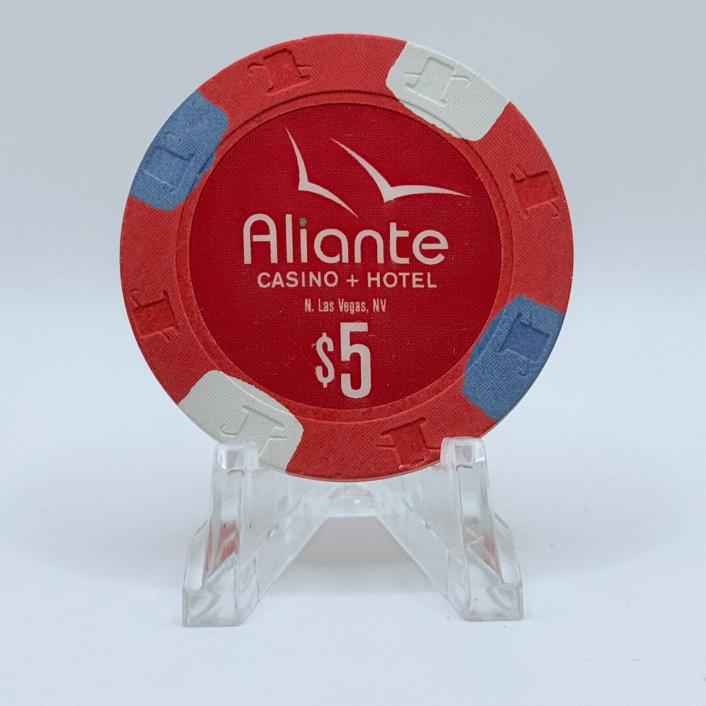 Aliante Casino + Hotel N. Las Vegas Nevada 2012 $5 Casino Chip D0862