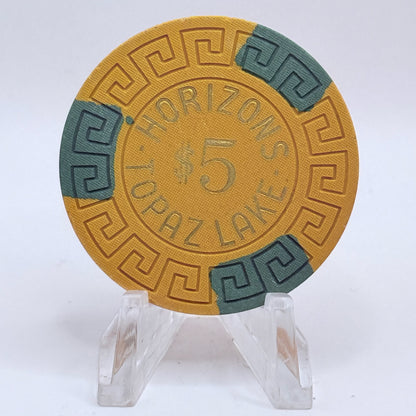 Horizons Topaz Lake Nevada 1973 $5 Casino Chip N5660