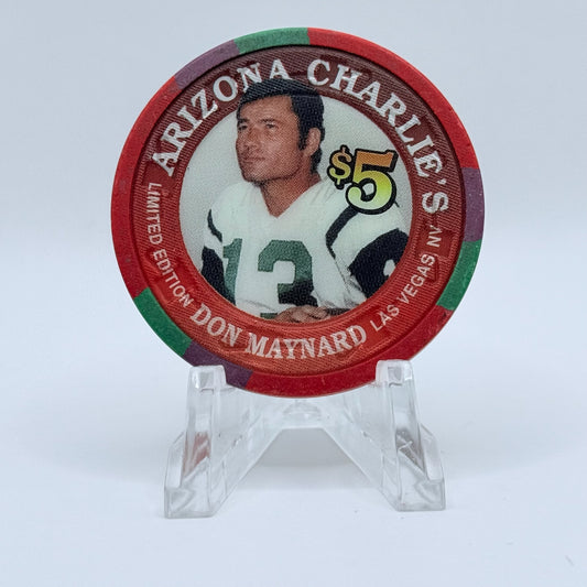 Arizona Charlie's Decatur (West) Las Vegas Nevada 1996 'Don Maynard' Series 4 LE $5 Casino Chip N6442