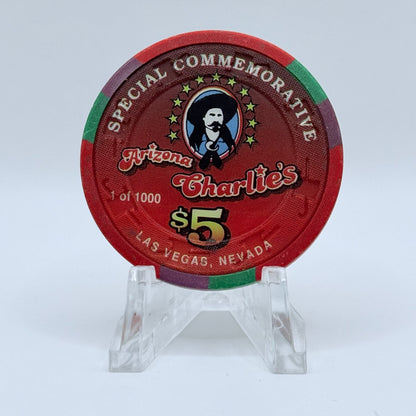 Arizona Charlie's Decatur (West) Las Vegas Nevada 1996 'Don Maynard' Series 4 LE $5 Casino Chip N6442