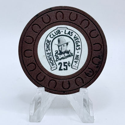 Horseshoe Club (Binion's) Las Vegas Nevada 1970s $0.25 Casino Chip N9972
