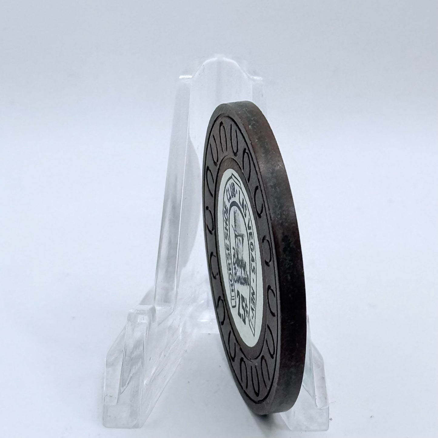 Horseshoe Club (Binion's) Las Vegas Nevada 1970s $0.25 Casino Chip N9972