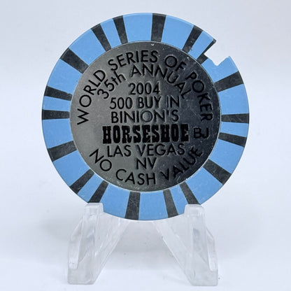 Horseshoe Club (Binion's) Las Vegas Nevada 2004 $500 NCV Casino Chip E3961.C Notched