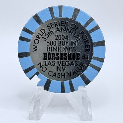 Horseshoe Club (Binion's) Las Vegas Nevada 2004 $500 NCV Casino Chip E3961.C Notched