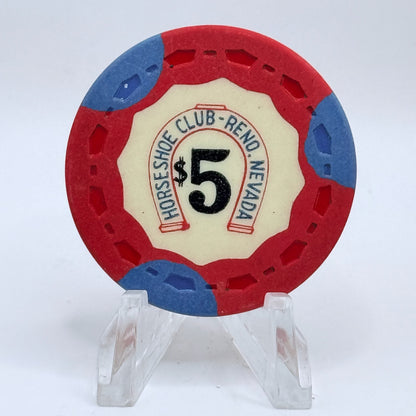 Horseshoe Club Reno Nevada 1964 LE $5 Casino Chip N5184