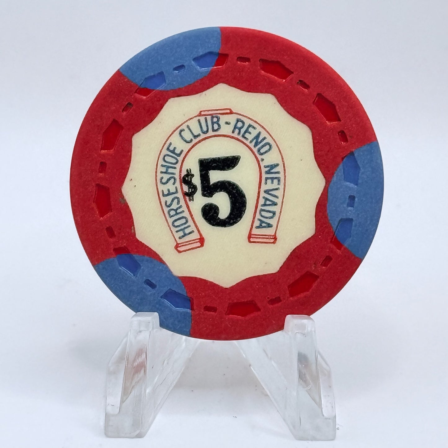 Horseshoe Club Reno Nevada 1964 LE $5 Casino Chip N5184
