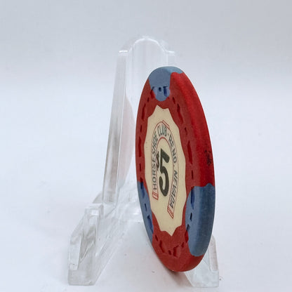 Horseshoe Club Reno Nevada 1964 LE $5 Casino Chip N5184