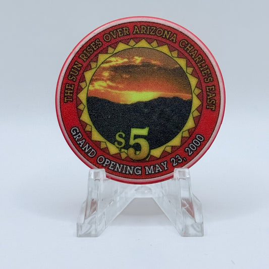Arizona Charlie's Boulder (East) Las Vegas Nevada 2000 'Grand Opening' LE $5 Casino Chip V3671
