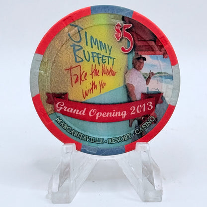 Margaritaville Bossier City Louisiana 2013 'Grand Opening' LE $5 Casino Chip