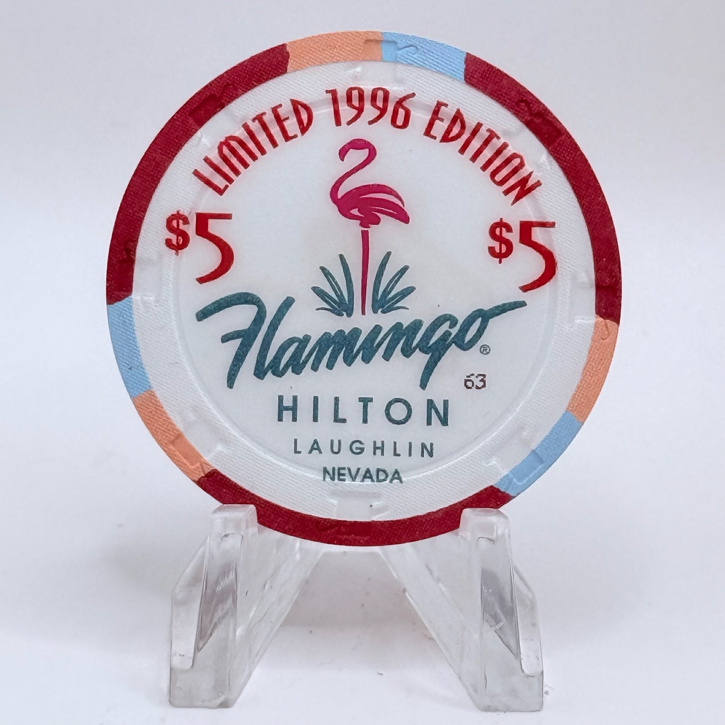 Flamingo Hilton Laughlin Nevada 1996 '1959 Cadillac Coupe' Series 10 LE $5 Casino Chip N2471