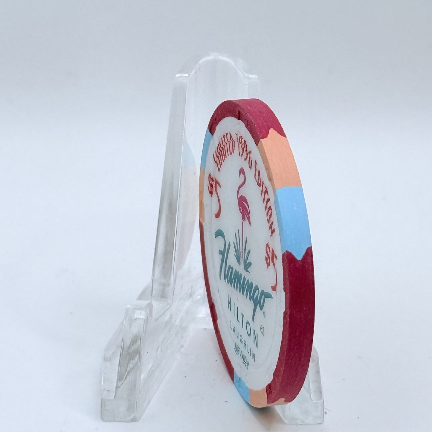 Flamingo Hilton Laughlin Nevada 1996 '1957 Thunderbird' Series 10 LE $5 Casino Chip N2470