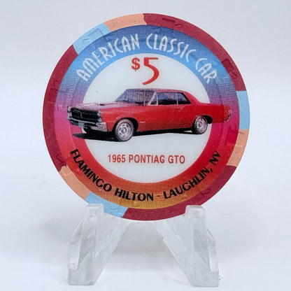 Flamingo Hilton Laughlin Nevada 1996 '1965 Pontiac GTO' Series 10 LE $5 Casino Chip N2474