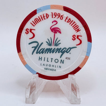 Flamingo Hilton Laughlin Nevada 1996 '1961 Corvette Fuelie' Series 10 LE $5 Casino Chip N2472