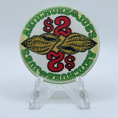 Artichoke Joe's San Bruno California $2 Casino Chip