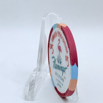 Flamingo Hilton Laughlin Nevada 1996 '1961 Corvette Fuelie' Series 10 LE $5 Casino Chip N2472