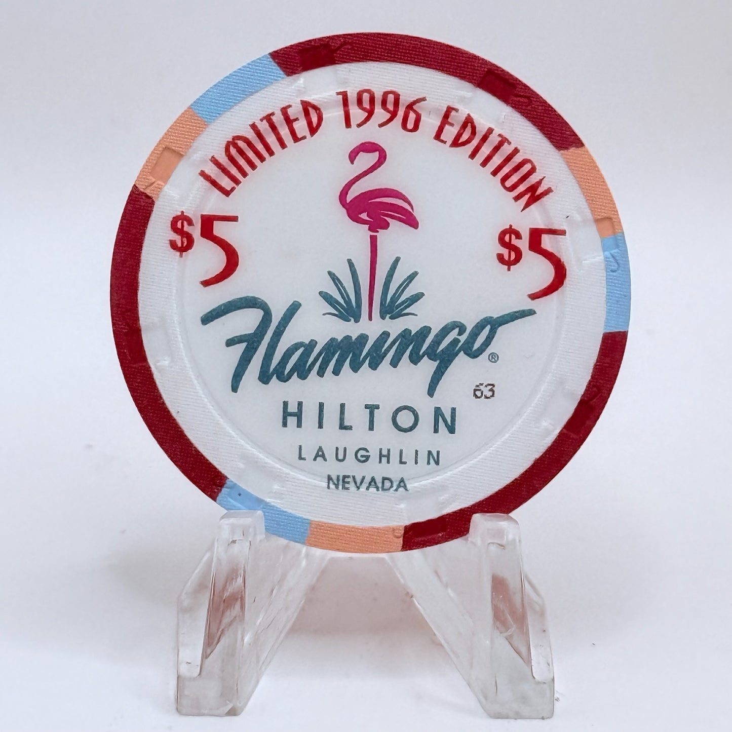 Flamingo Hilton Laughlin Nevada 1996 '1956 Buick Special' Series 10 LE $5 Casino Chip N2467