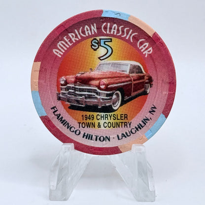 Flamingo Hilton Laughlin Nevada 1996 '1949 Chrysler Town & Country' Series 10 LE $5 Casino Chip N2466